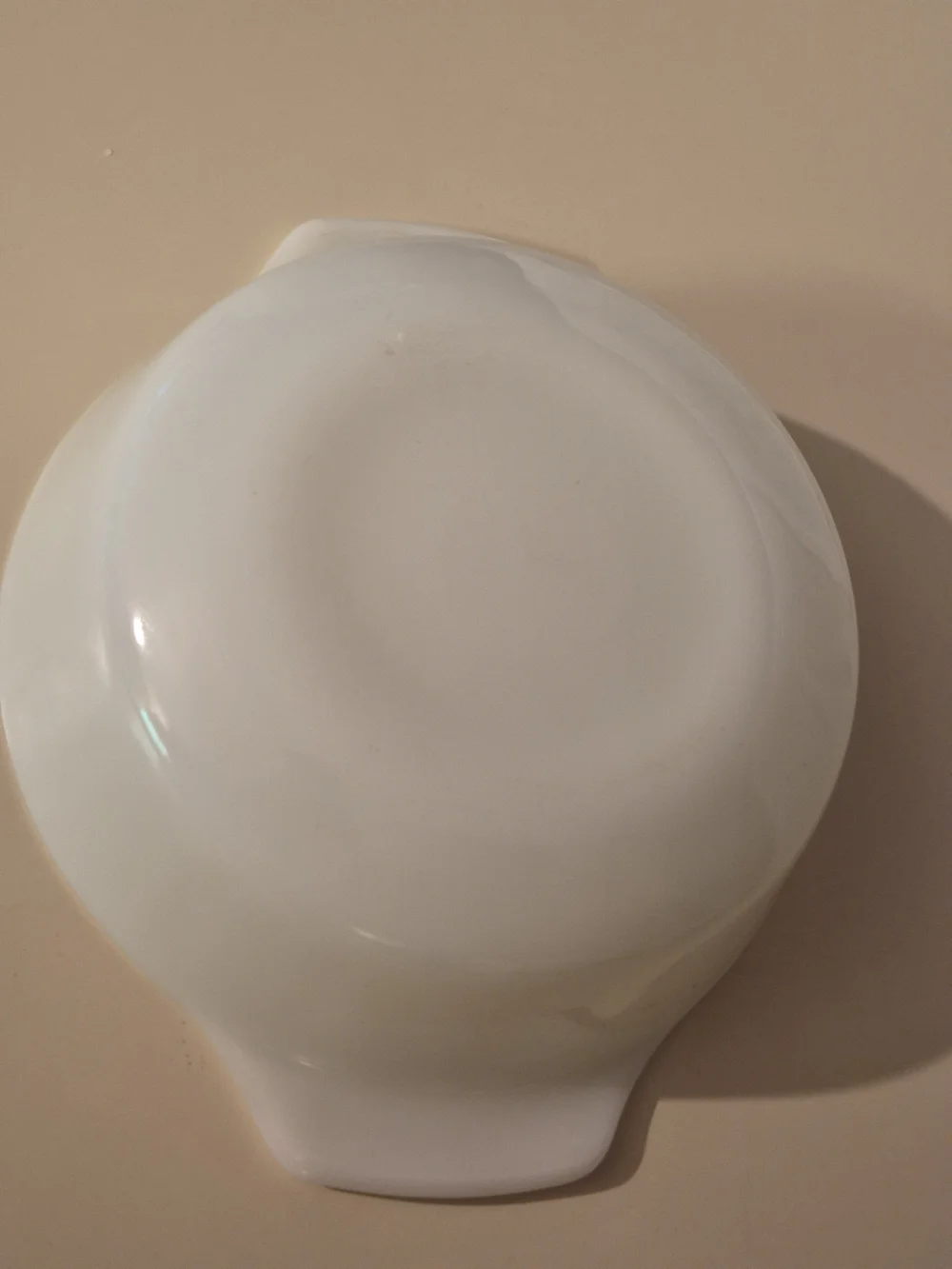 Vintage Anchor Hocking 437 1.5 Qt Milk Glass Blue Cornflower Casserole Dish
